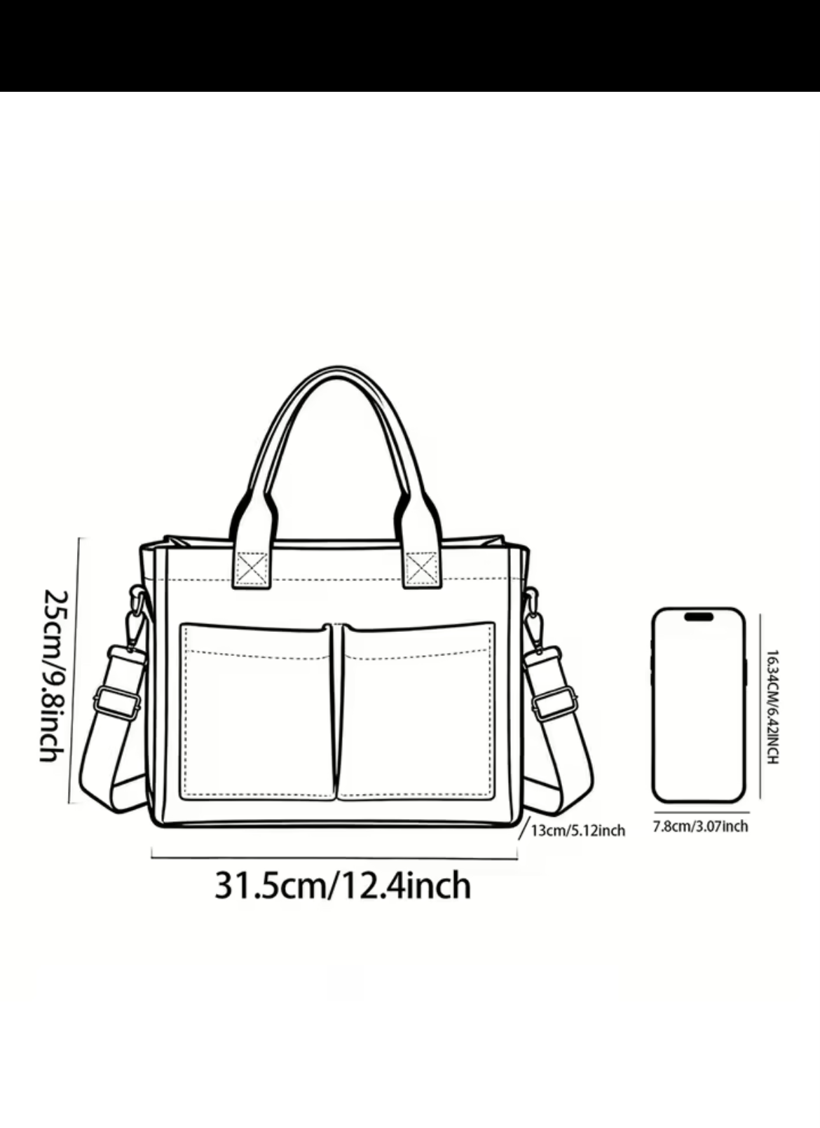 SoftDog pink dog bag dimensions 31.5 x 25 x 13 cm
