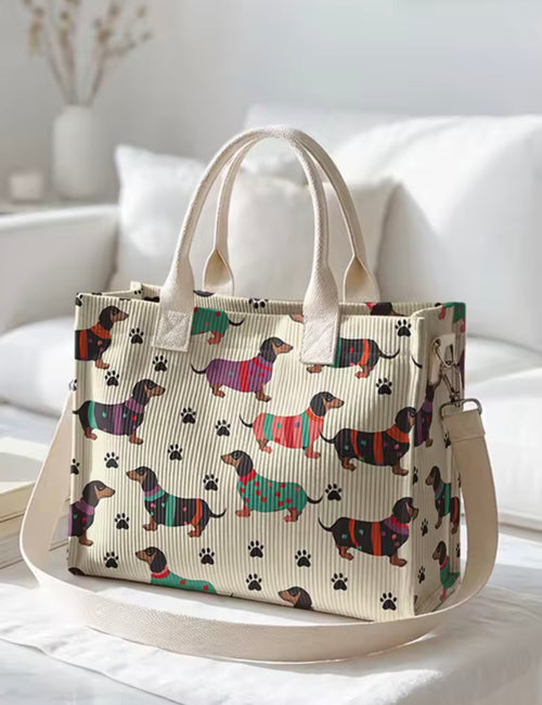 SoftDog Dachshund Pup Bag front view