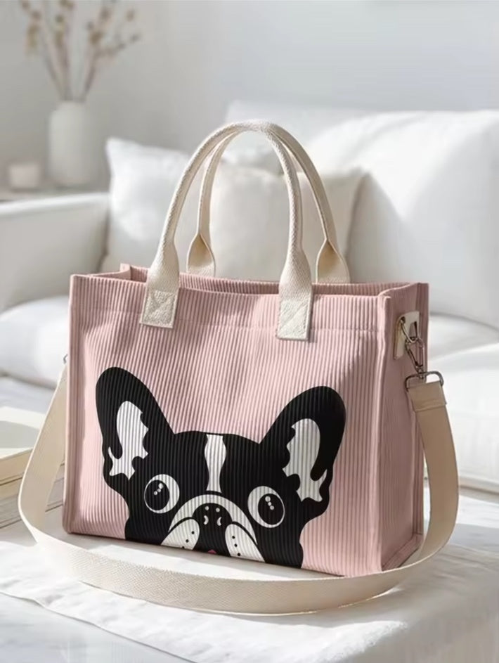 SoftDog pink dog bag front view